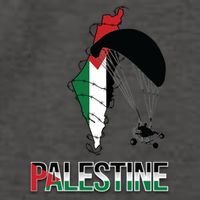 Free Gaza Support Palestine Strong Flag Love Paramotor Gift Vector Backpack