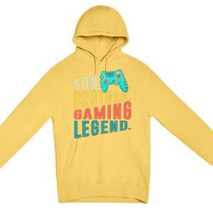 Funny Gamer Son Big Brother Gaming Legend Gift Boys Teenager Premium Pullover Hoodie