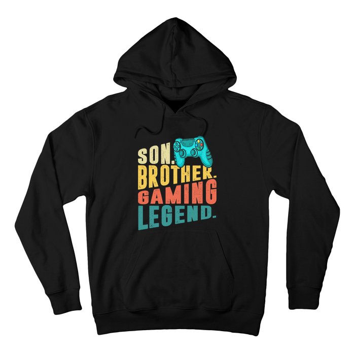 Funny Gamer Son Big Brother Gaming Legend Gift Boys Teenager Hoodie