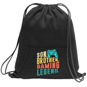 Funny Gamer Son Big Brother Gaming Legend Gift Boys Teenager Sweatshirt Cinch Pack Bag