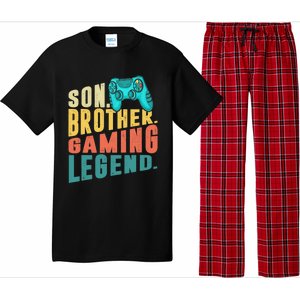 Funny Gamer Son Big Brother Gaming Legend Gift Boys Teenager Pajama Set