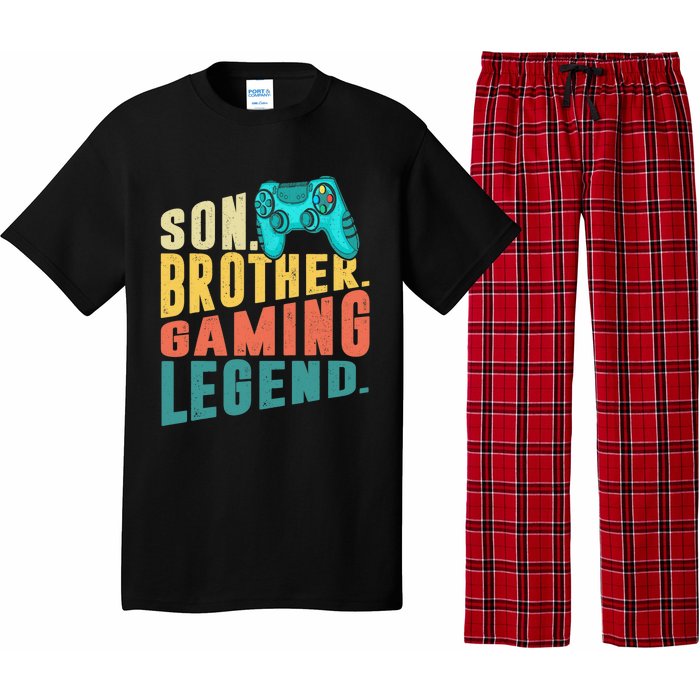 Funny Gamer Son Big Brother Gaming Legend Gift Boys Teenager Pajama Set