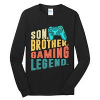 Funny Gamer Son Big Brother Gaming Legend Gift Boys Teenager Tall Long Sleeve T-Shirt