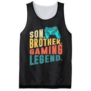 Funny Gamer Son Big Brother Gaming Legend Gift Boys Teenager Mesh Reversible Basketball Jersey Tank