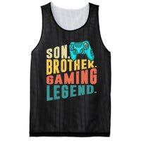 Funny Gamer Son Big Brother Gaming Legend Gift Boys Teenager Mesh Reversible Basketball Jersey Tank