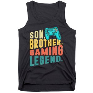 Funny Gamer Son Big Brother Gaming Legend Gift Boys Teenager Tank Top