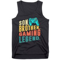 Funny Gamer Son Big Brother Gaming Legend Gift Boys Teenager Tank Top