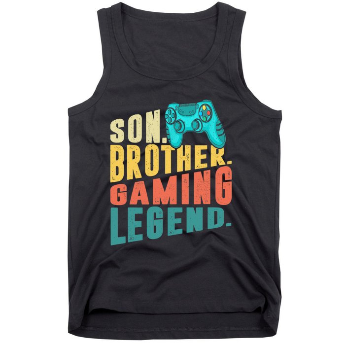 Funny Gamer Son Big Brother Gaming Legend Gift Boys Teenager Tank Top