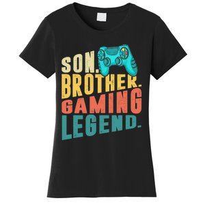 Funny Gamer Son Big Brother Gaming Legend Gift Boys Teenager Women's T-Shirt