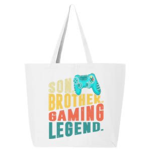 Funny Gamer Son Big Brother Gaming Legend Gift Boys Teenager 25L Jumbo Tote