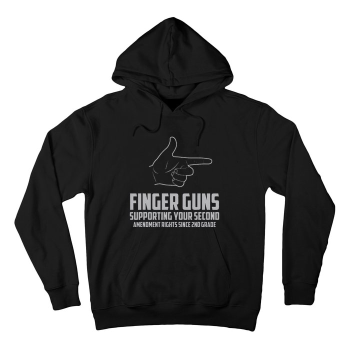 Finger Guns Supporting Your 2nd Amendment Rights Hoodie