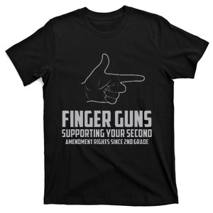 Finger Guns Supporting Your 2nd Amendment Rights T-Shirt