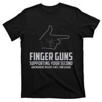 Finger Guns Supporting Your 2nd Amendment Rights T-Shirt