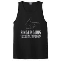 Finger Guns Supporting Your 2nd Amendment Rights PosiCharge Competitor Tank