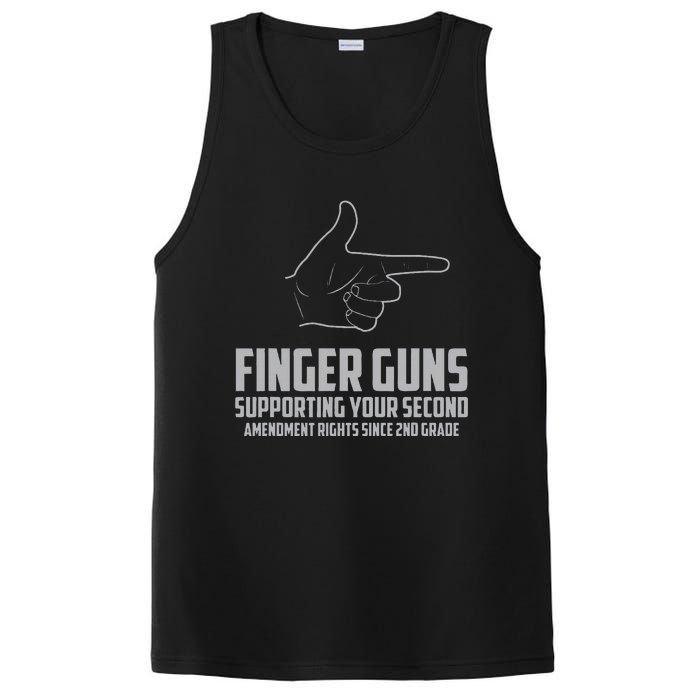 Finger Guns Supporting Your 2nd Amendment Rights PosiCharge Competitor Tank