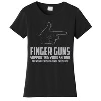 Finger Guns Supporting Your 2nd Amendment Rights Women's T-Shirt