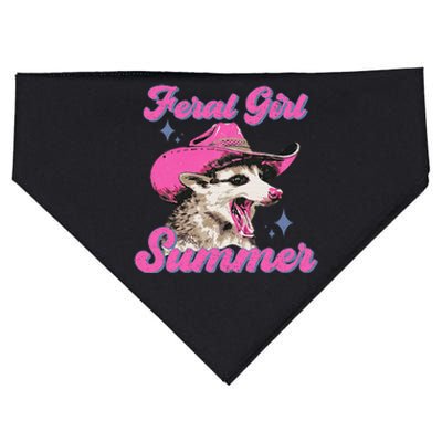 Feral Girl Summer Opossum USA-Made Doggie Bandana