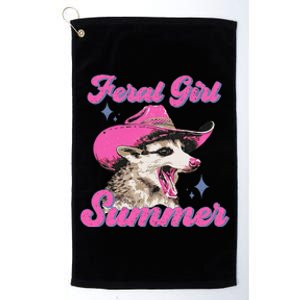 Feral Girl Summer Opossum Platinum Collection Golf Towel