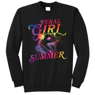 Feral Girl Summer Funny Tall Sweatshirt