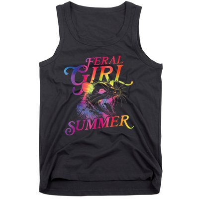 Feral Girl Summer Funny Tank Top