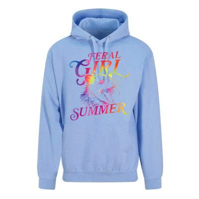 Feral Girl Summer Funny Unisex Surf Hoodie