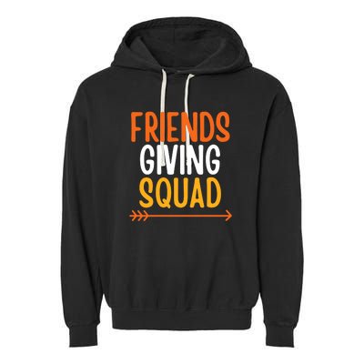 Friends Giving Squad Funny Garment-Dyed Fleece Hoodie