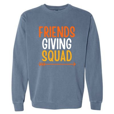 Friends Giving Squad Funny Garment-Dyed Sweatshirt