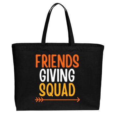 Friends Giving Squad Funny Cotton Canvas Jumbo Tote