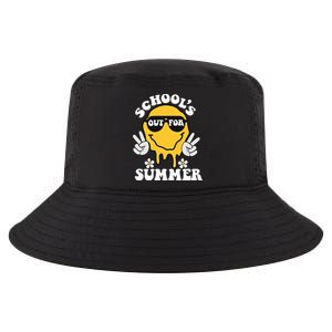 Funny Groovy Schools Out For Summer Graduation Teacher Cool Comfort Performance Bucket Hat