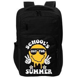 Funny Groovy Schools Out For Summer Graduation Teacher Impact Tech Backpack