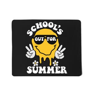 Funny Groovy Schools Out For Summer Graduation Teacher Mousepad