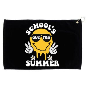 Funny Groovy Schools Out For Summer Graduation Teacher Grommeted Golf Towel