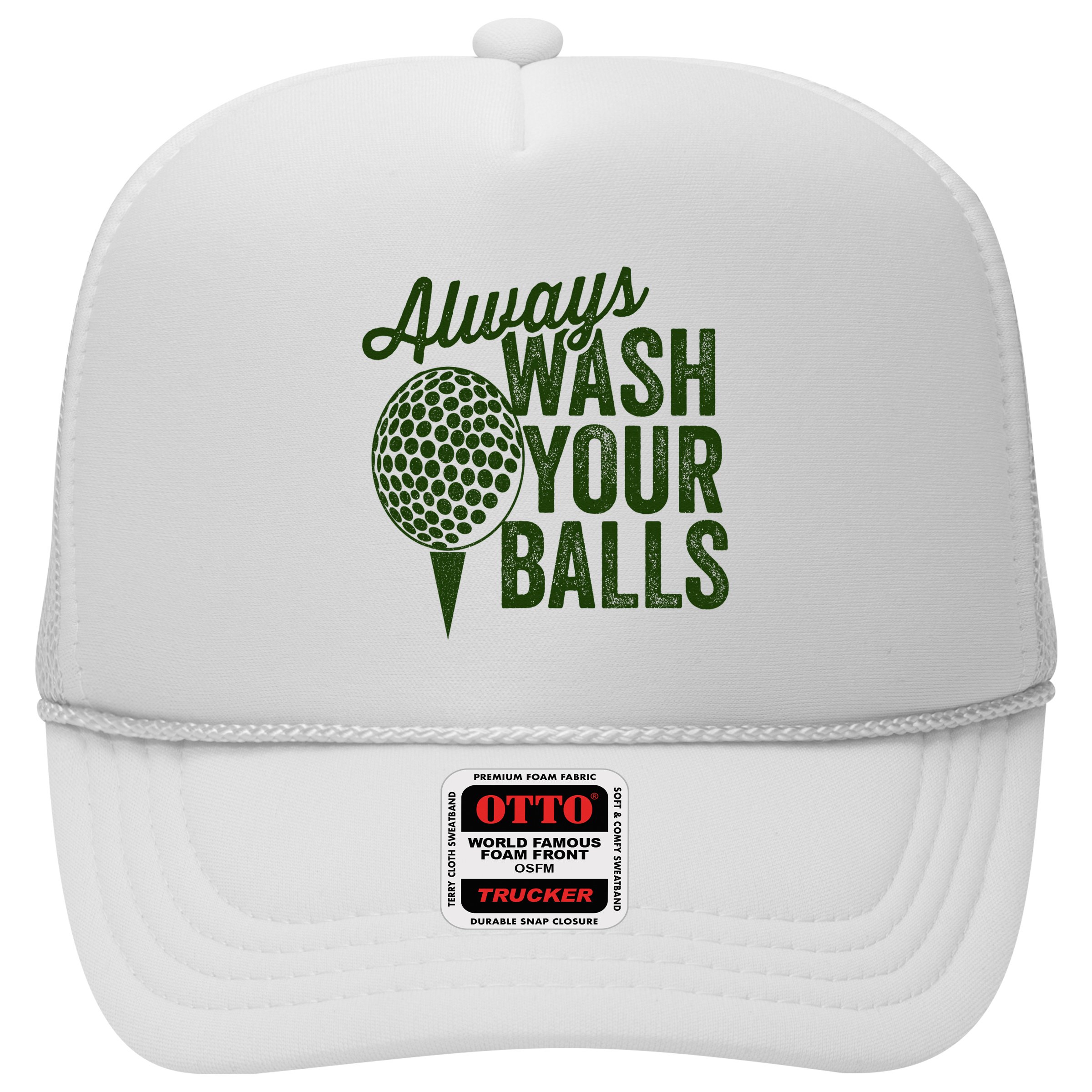 Funny Golf Shirt Always Wash Your Balls Golfing Fathers Day Hat