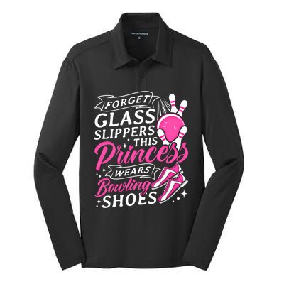 Forget Glass Slippers This Princess Wears Bowling Shoes Meaningful Gift Silk Touch Performance Long Sleeve Polo