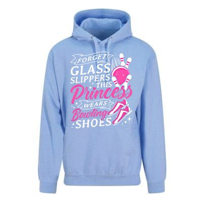 Forget Glass Slippers This Princess Wears Bowling Shoes Meaningful Gift Unisex Surf Hoodie