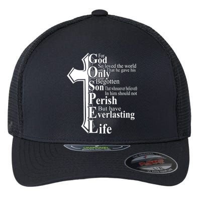 For God So Loved The World That He Gave Flexfit Unipanel Trucker Cap