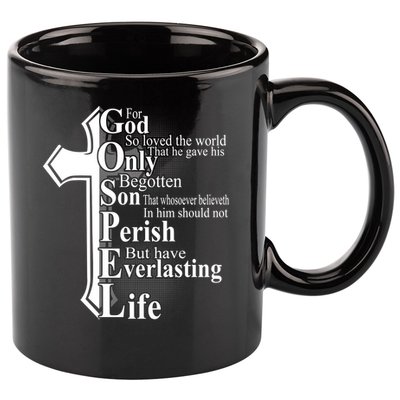For God So Loved The World That He Gave 11oz C Handle Ceramic Mug