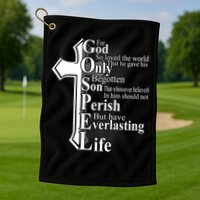 For God So Loved The World That He Gave Golf Towel