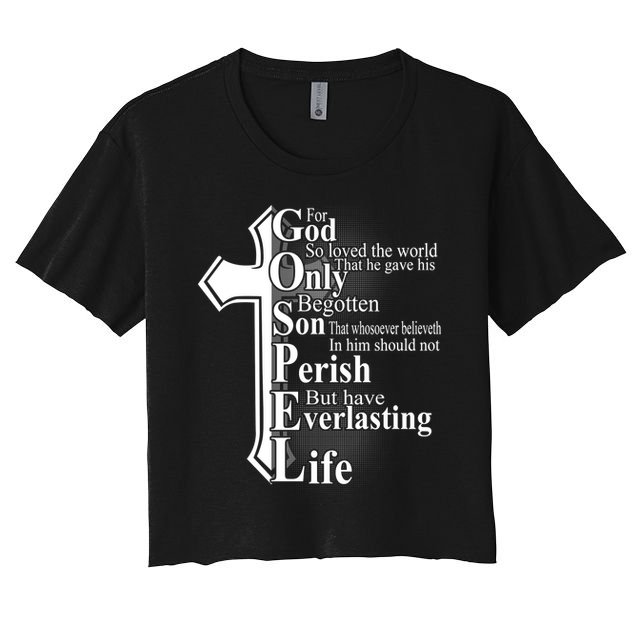 For God So Loved The World That He Gave Crop Top