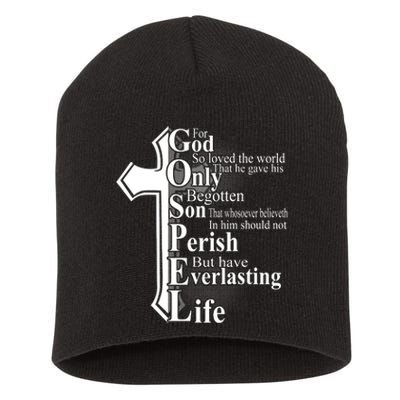 For God So Loved The World That He Gave Short Acrylic Beanie