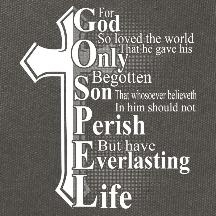 For God So Loved The World That He Gave Cotton Canvas Backpack