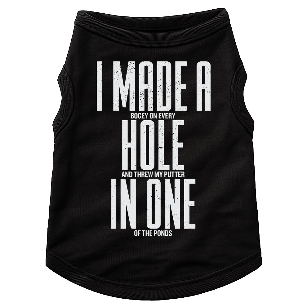 Funny Golf Shirts For Men Women Hole In One Golf Doggie Tank