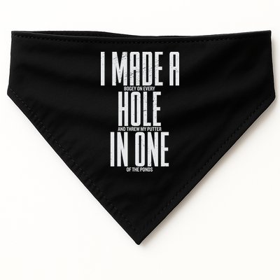 Funny Golf Shirts For Men Women Hole In One Golf USA-Made Doggie Bandana