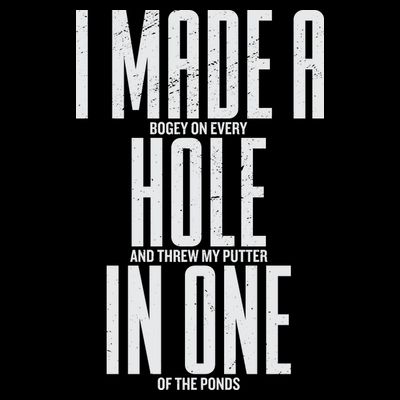 Funny Golf Shirts For Men Women Hole In One Golf T-Shirt