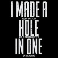 Funny Golf Shirts For Men Women Hole In One Golf Button