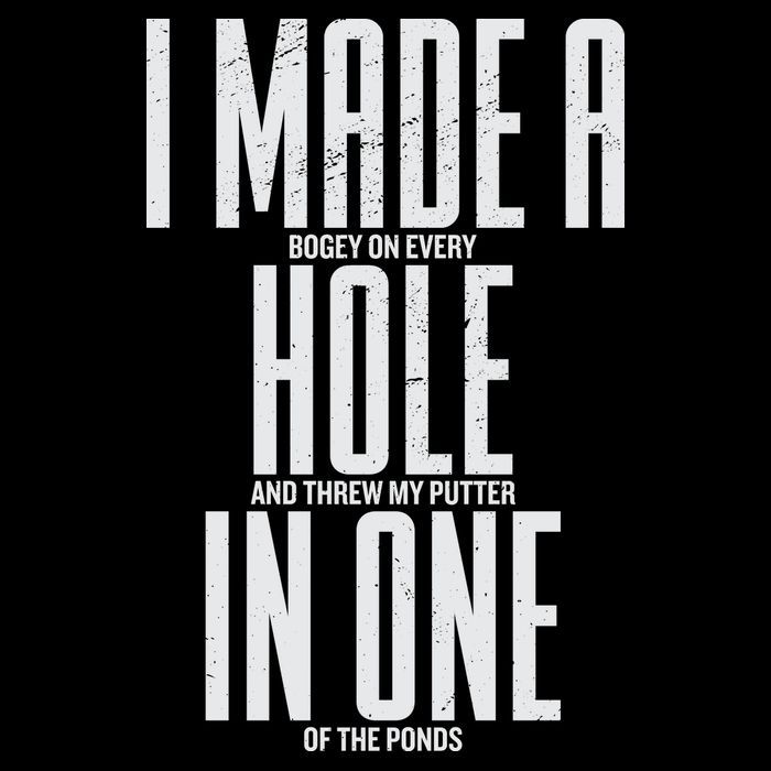 Funny Golf Shirts For Men Women Hole In One Golf Button