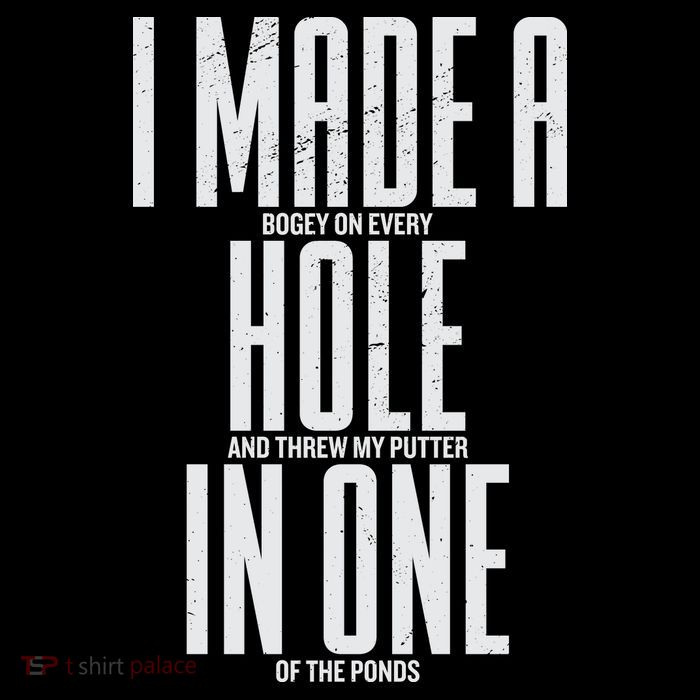 Funny Golf Shirts For Men Women Hole In One Golf Premium T-Shirt