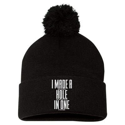 Funny Golf Shirts For Men Women Hole In One Golf Pom Pom 12in Knit Beanie