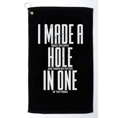 Funny Golf Shirts For Men Women Hole In One Golf Golf Towel