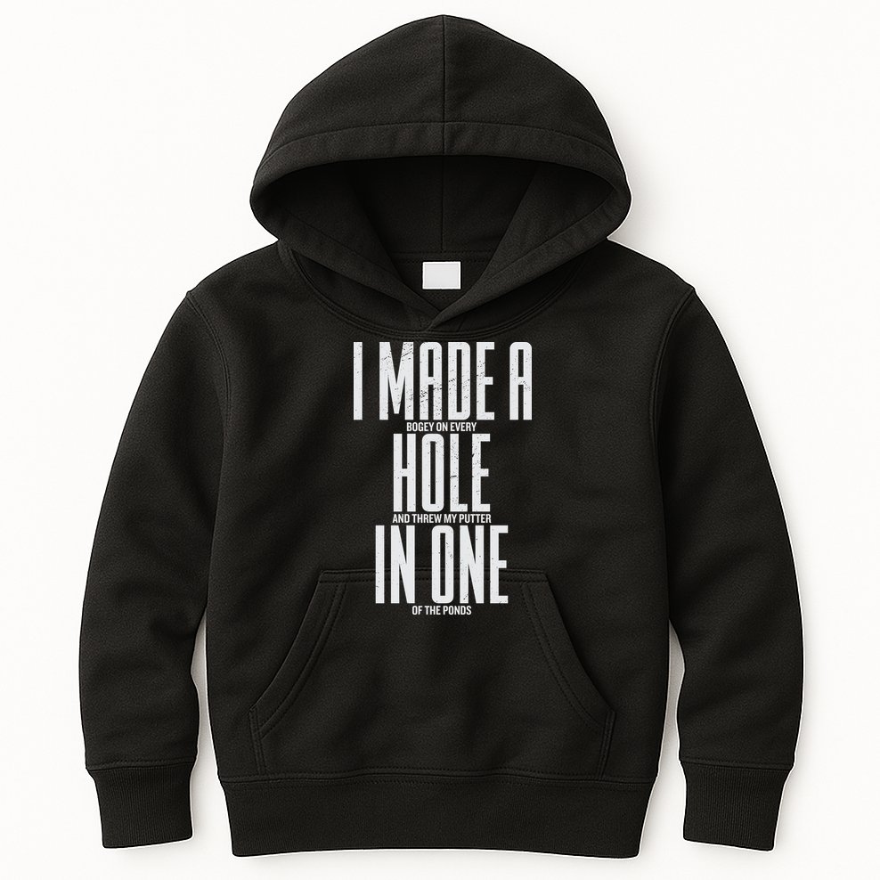 Funny Golf Shirts For Men Women Hole In One Golf Kids Hoodie